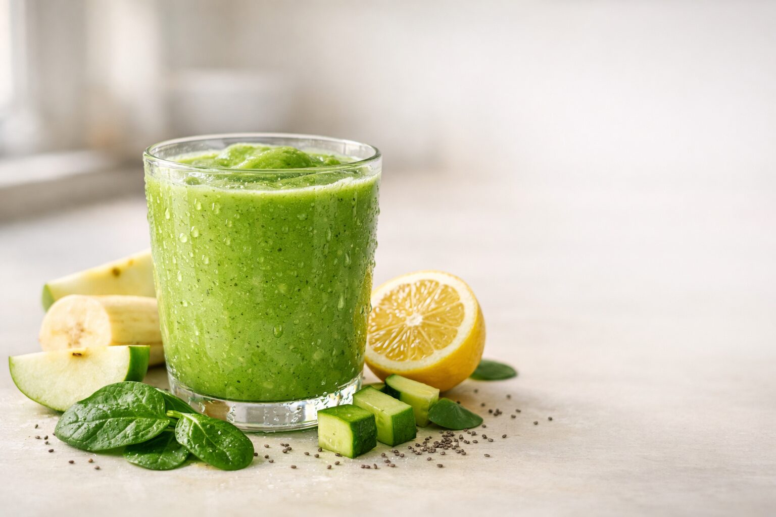 Jablkovo-špenátové smoothie – zdravý recept plný energie | Zelené smoothie